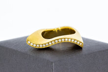 Designerring 750 Gold mit Diamant -17,5
