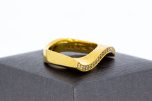 Designerring 750 Gold mit Diamant -17,5