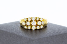 585 Goldring mit Diamant - 17,3 mm