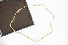 Falkenauge Kette 14 Karat Gold - 60,4 cm