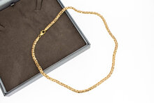 14 Karat Flache Byzantinische Kette - 47