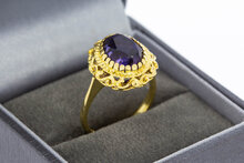 Amethyst Goldring 18 Karat - 16,8 mm