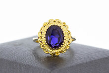 Amethyst Goldring 18 Karat - 16,8 mm
