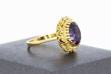 Amethyst Goldring 18 Karat - 16,8 mm
