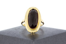 Vintage Granat Ring 14 Karat Gold - 18,2 mm