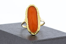 Korallenring 14 Karat Gold - 18,1 mm