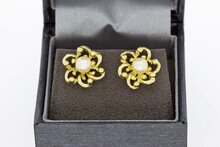 Perlen Ohrstecker 585 Gold - 1,4 cm