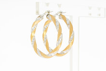 Gedrehte Creolen 750 Gold - 3,5 cm