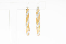 Gedrehte Creolen 750 Gold - 3,5 cm