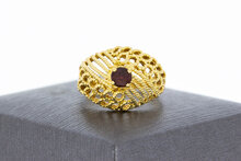 Vintage Granat Gold Ring 585 - 17,4 mm