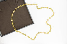 Ankerketting 18 karaat goud - 64,3 cm