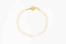 Perlen Armband 585 Gelbgold - 21 cm