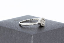 18 Karat Halo Diamantring - 17,1 mm