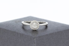 18 Karat Halo Diamantring - 17,1 mm