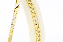 14 Karat Gold Panzerarmband - 24 cm