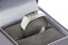 14 Karat Wei&szlig;goldene Ring - 19,9 mm