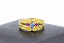 Edelsteinring 750 Gelbgold - 16,7 mm