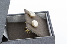 18 Karat Gold Perlen Ohrstecker - 0,8 cm