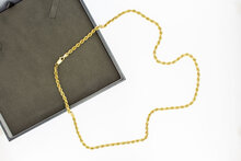 14 Karat Gold Kordelkette - L&auml;nge 61 cm