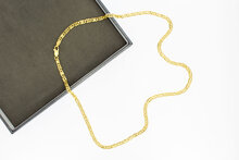 18 Karat Falkenauge Kette Gold - 52,2 cm