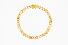 14 Karat Panzer Goldarmband - 20,5 cm