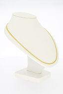 Geflochtene Kette 585 Gold - 54,5 cm