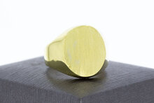 Goldene Siegel-Ring 18 Karat - 19,9 mm