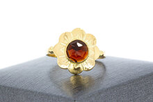 Gold Granat-Ring 14 Karat &ndash; 17,9 mm