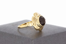 Granat Goldring 14 Karat - 17,2 mm