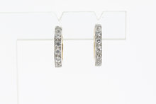 Ohrclips 585 Gold mit Saphir - 1,4 cm