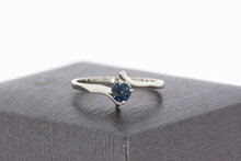 Saphir Ring 14 Karat Wei&szlig;gold - 16,4 mm