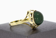 Malachit Ring 14 Karat Gold - 18,4 mm