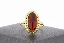 Vintage Granat Ring 14 Karat Gold - 17,5 mm