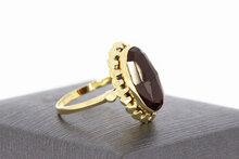 Vintage Granat Ring 14 Karat Gold - 17,5 mm