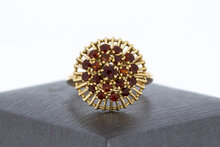 14 Karat Vintage Granat Gold Ring - 17,7 mm