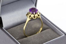 Amethyst Gold Ring 1Karat - 19,2 mm