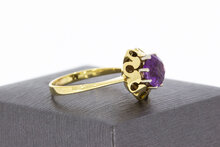 Amethyst Gold Ring 1Karat - 19,2 mm