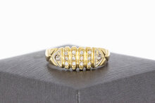 585 Gold Bandring Damen mit Saphir - Ringgr&ouml;&szlig;e 61