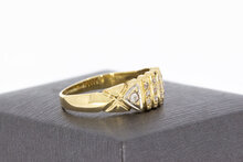 585 Gold Bandring Damen mit Saphir - Ringgr&ouml;&szlig;e 61