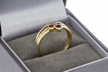14 Karat Gold Edelstein Ring - 17,4 mm
