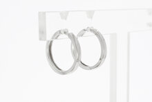 Bicolor Gold Creolen 14 Karat - 1,6 cm