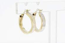 Versace-Stil Ohrringe 585 Gold - 2,3 cm