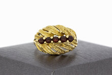 Vintage Granat Ring 14 Karat Gold - 17,8 mm