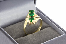 Vintage Smaragd Ring 585 Gold - 16,7 mm