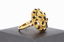Vintage 585 Gold Granat Ring - 18,9 mm