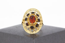 Vintage Granat Ring 14 Karat Gold - 18,3 mm