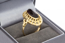 Vintage Granat Ring 14 Karat Gold - 17,9 mm