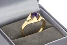 Amethyst- Ring 14 Karat Gold - 17,9 mm