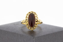 Vintage Granat Ring 14 Karat Gold - 17,4 mm