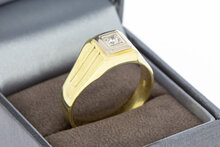 585 Gold Herren-Diamantring - 22,5 mm